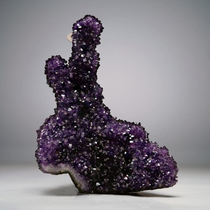 Amethyst Stalactites With Calcite