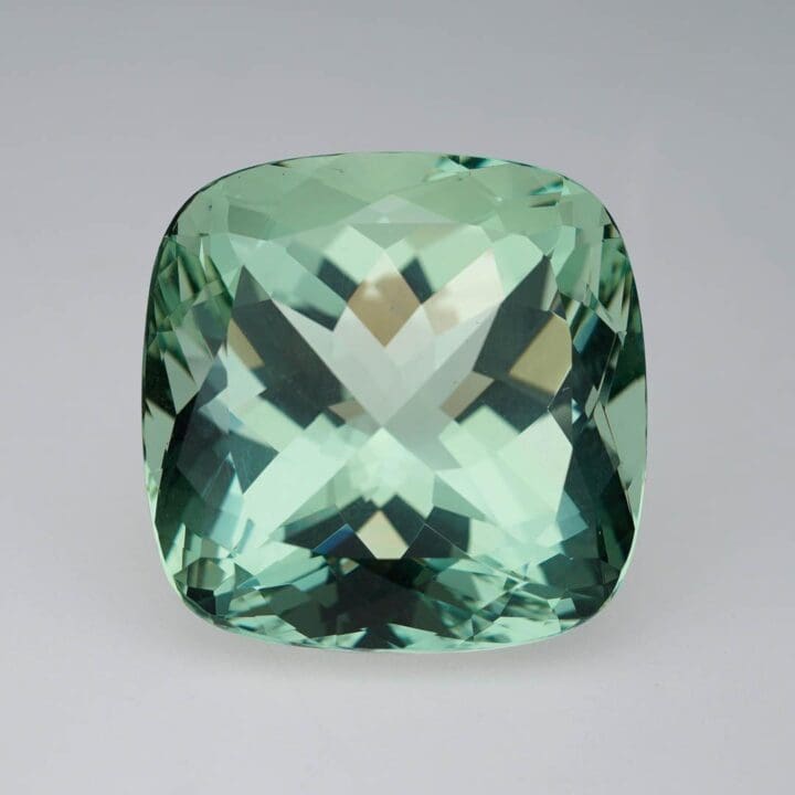 62.9 Carat Cushion Cut Green Fluorite