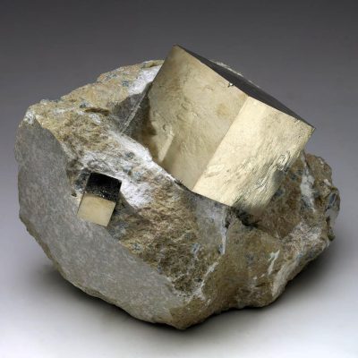 Spanish Pyrite Cubes on Basalt Matrix // 2.72 Lb.