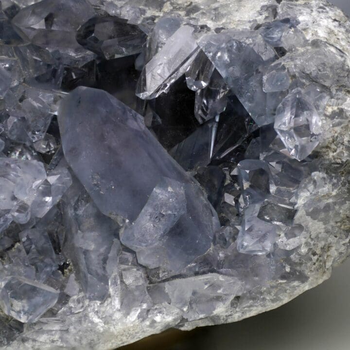 Blue Celestite Geode From Madagascar - Image 4