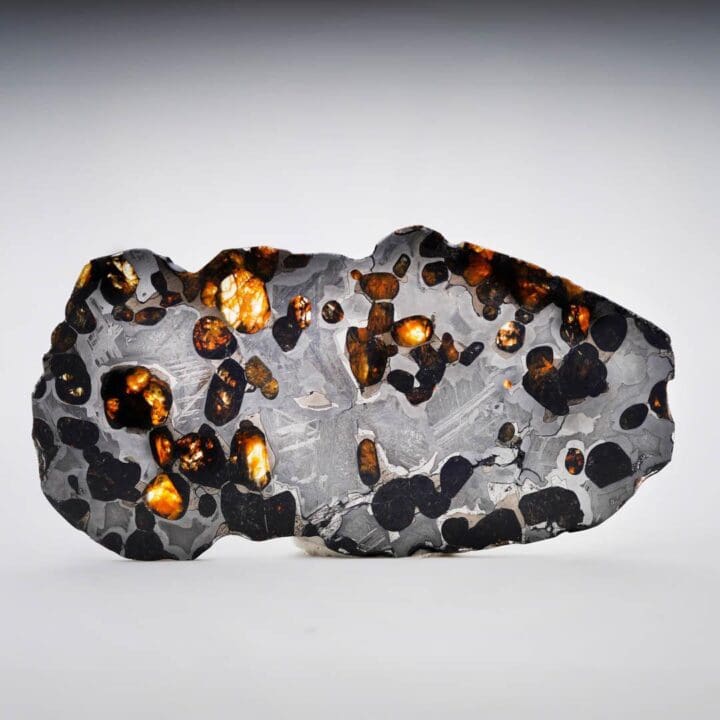45.25 Gram Seymchan Pallasite Meteorite Slice - Image 3