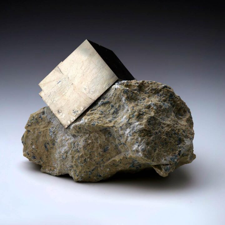 Spanish Pyrite Cube on Basalt Matrix // 1.84 Lb. - Image 3