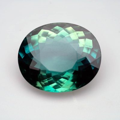 Certified 24.47 Carat Green Apatite Gemstone