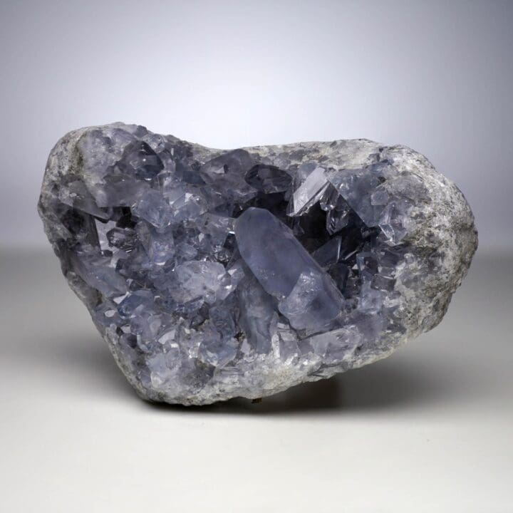 Blue Celestite Geode From Madagascar - Image 3