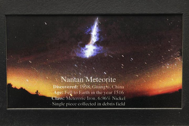 Nantan Meteorite – Historic Iron Space Rock in Collector’s Display Box - Image 4