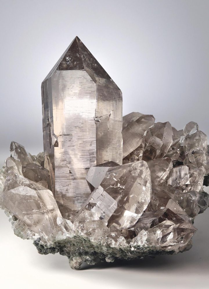 Himalayan Chlorite Quartz Cluster - Image 7