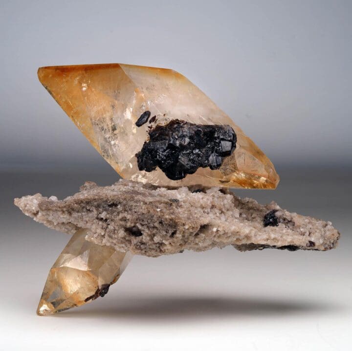 Elmwood Calcite on Barite With Sphalerite // 1.23 Lb.