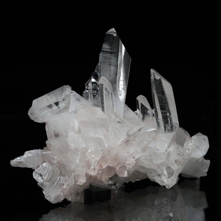 Clear Quartz with Pink Dumortierite Inclusions - 266g - Image 2