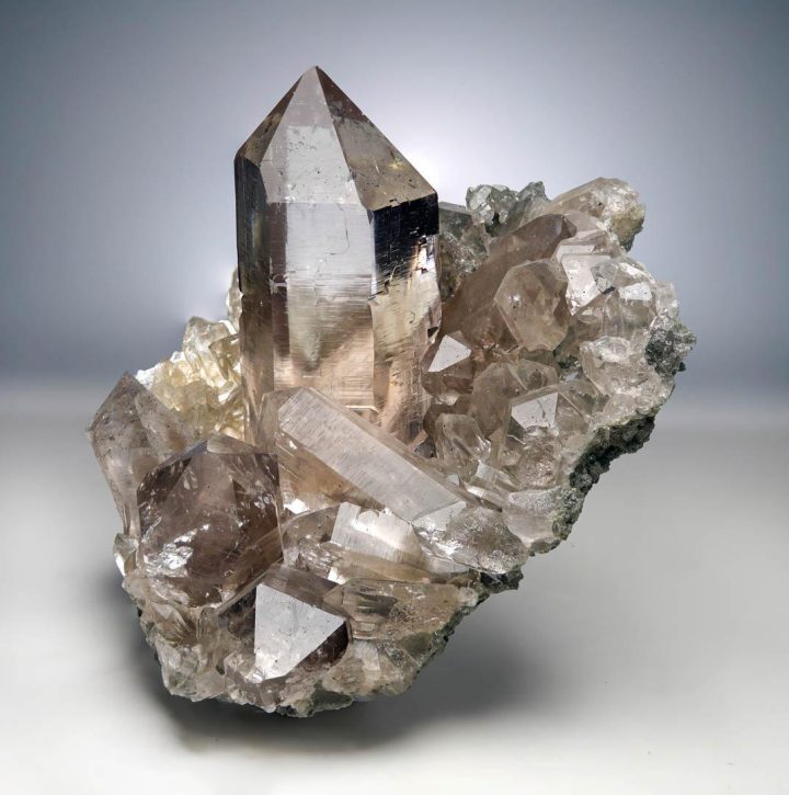 Himalayan Chlorite Quartz Cluster - Image 8