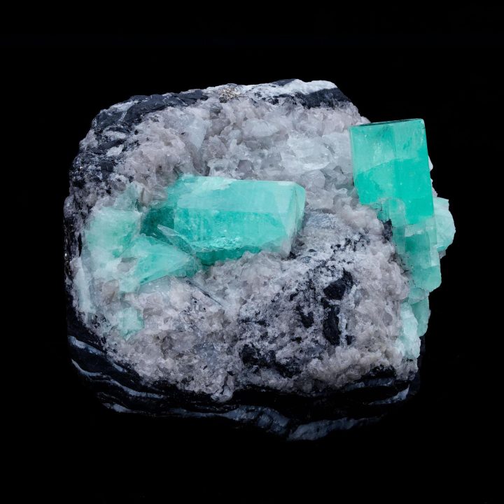 Emerald on Calcite With Pyrite From Colombia - Image 3