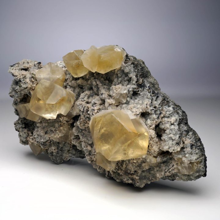 Golden Calcite with Twinned Crystals From Kazakhstan - Image 2