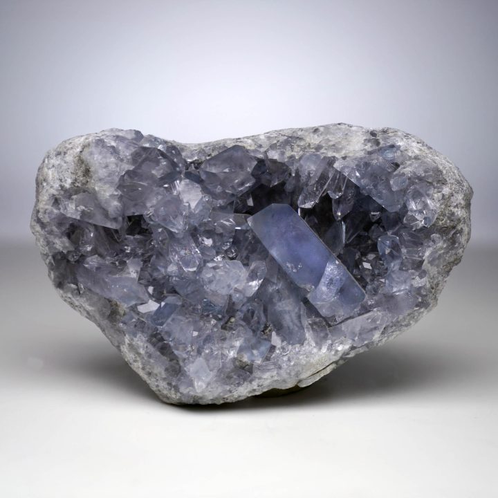 Blue Celestite Geode From Madagascar