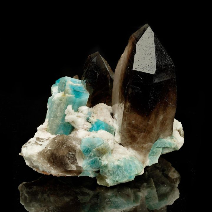 Smoky Quartz with Amazonite and Albite - Image 3