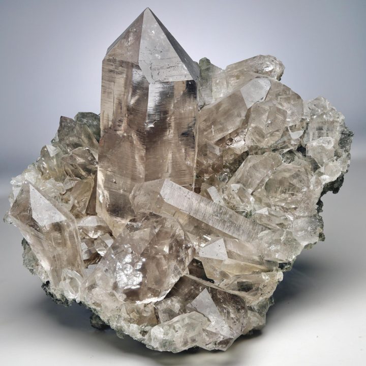 Himalayan Chlorite Quartz Cluster - Image 6