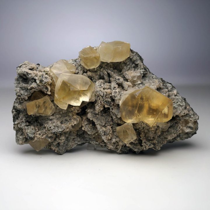Golden Calcite with Twinned Crystals From Kazakhstan - Image 3