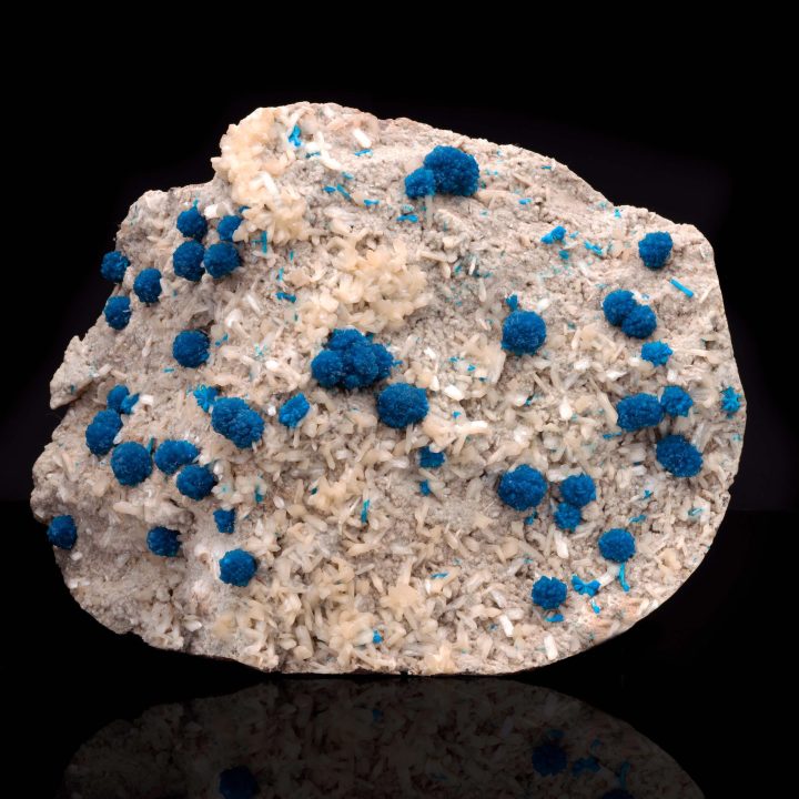 Cavansite on Stilbite from India - Image 5