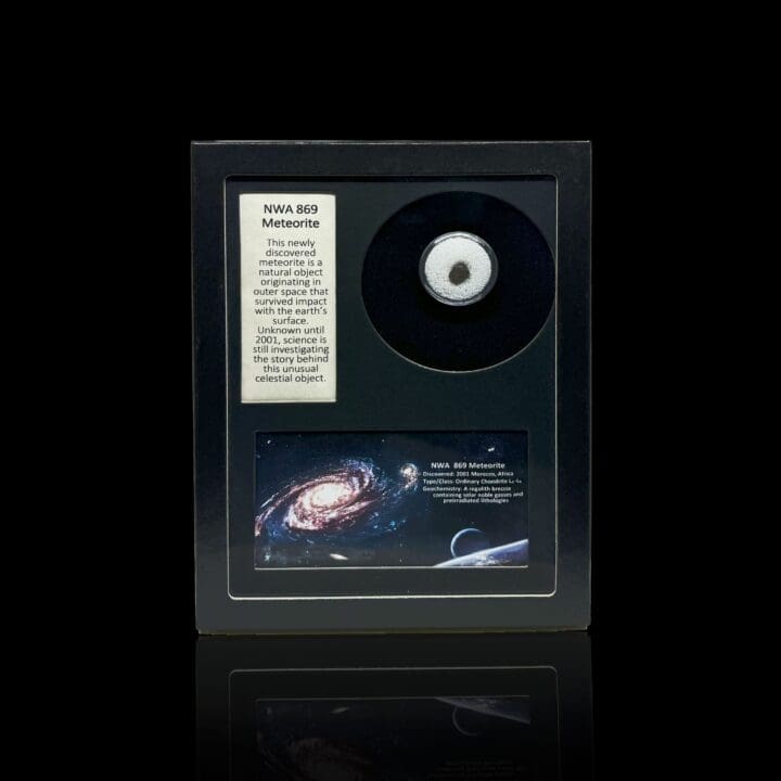 NWA Meteorite – Genuine Space Rock in Collector’s Display Box - Image 5