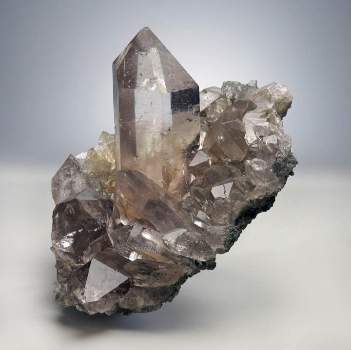 Himalayan Chlorite Quartz Cluster - Image 11