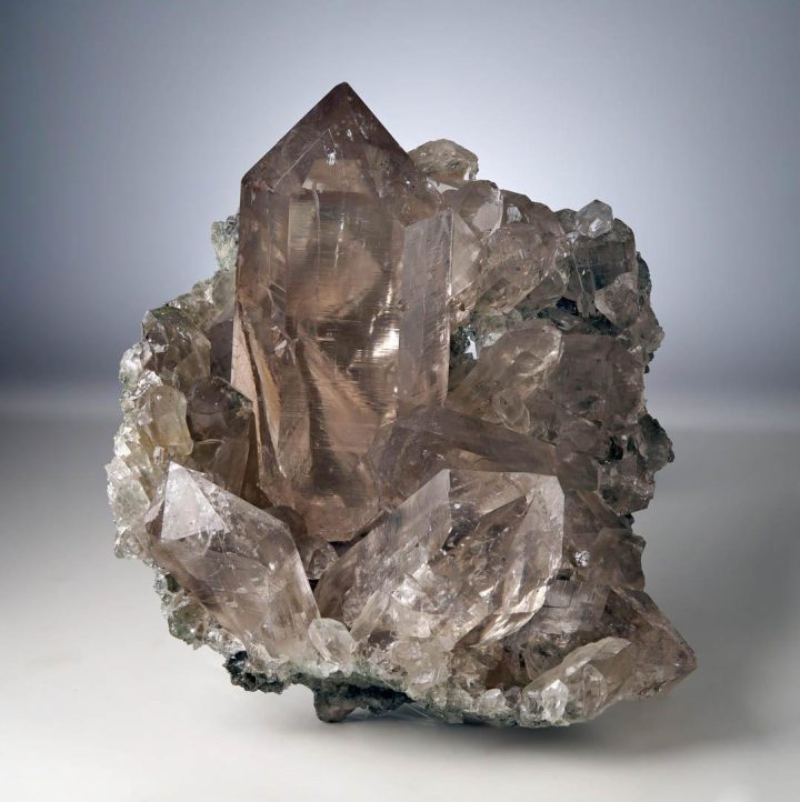 Himalayan Chlorite Quartz Cluster - Image 9