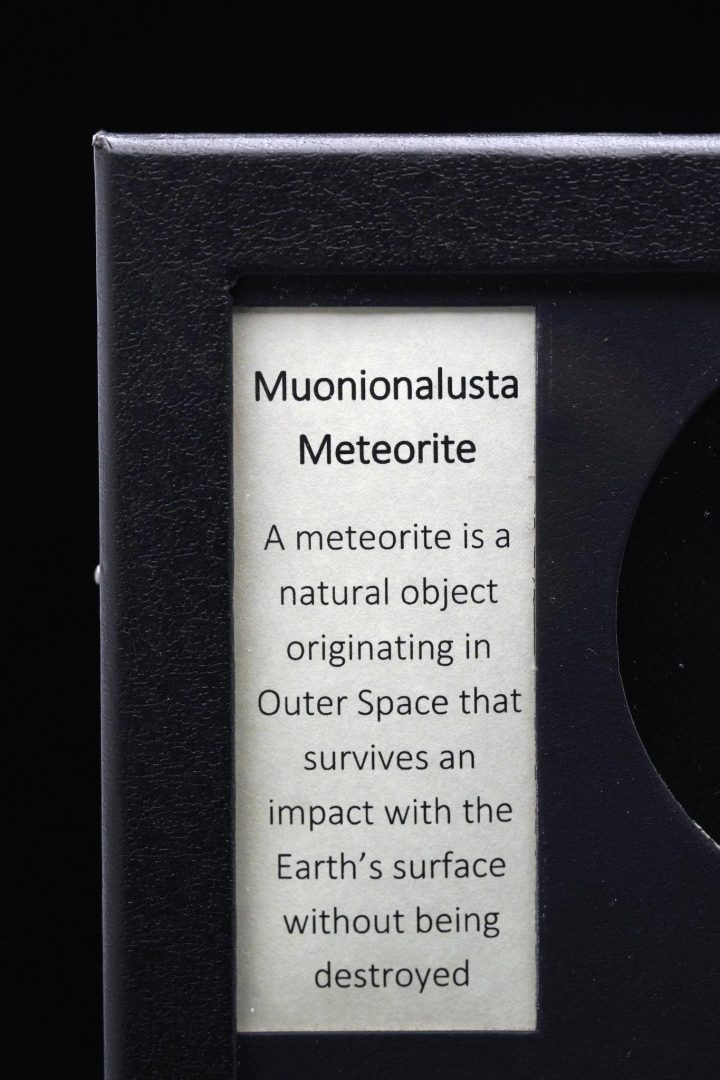 Muonionalusta Meteorite – Ancient Iron-Nickel Space Rock in Collector’s Display Box