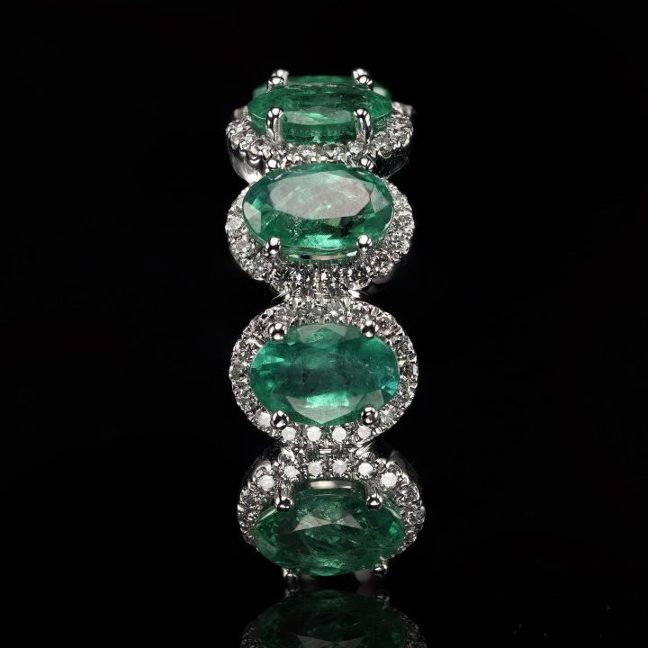 Emerald and Diamond Ring - Size 6 - Image 2
