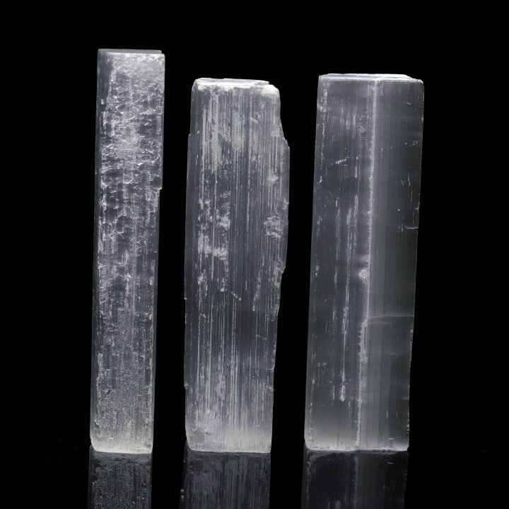 Natural Selenite Crystal Wand from Morocco – Cleansing Healing Tool - Image 3
