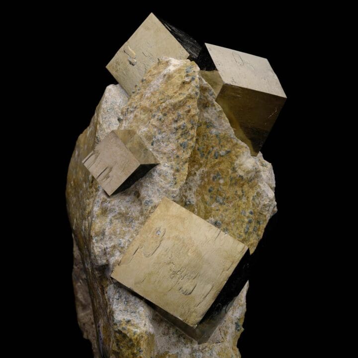 Natural Pyrite Cubes on Matrix From Spain - Image 5