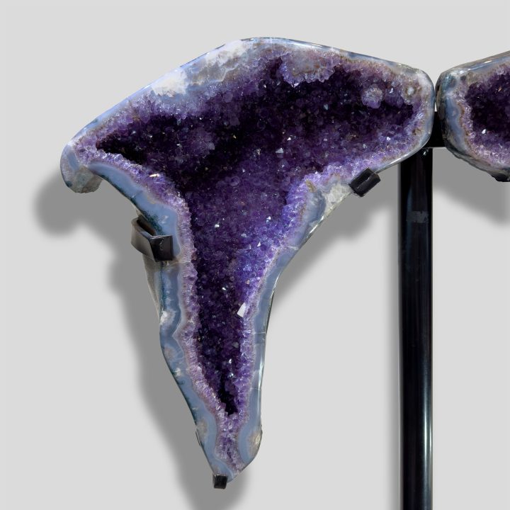 Left side Amethyst geode wing close-up