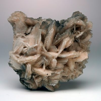 Moroccan Barite crystal cluster with bladed beige crystals