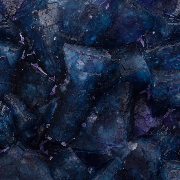 Chinese Fluorite crystal cluster detail showing cubic formations
