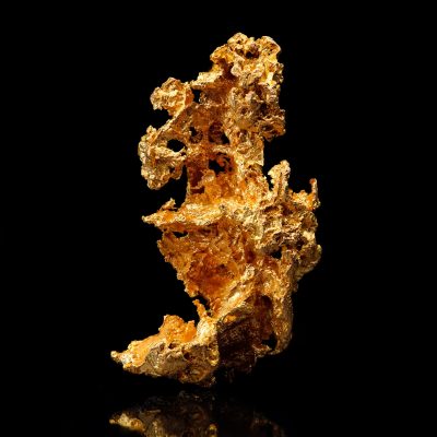 Crystallized Gold from Mockingbird Mine, California – 10.1 g specimen showing detailed natural structure.