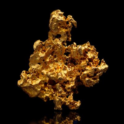 Crystallized Gold from Mockingbird Mine, California – 8.45 g specimen showing intricate natural structure.