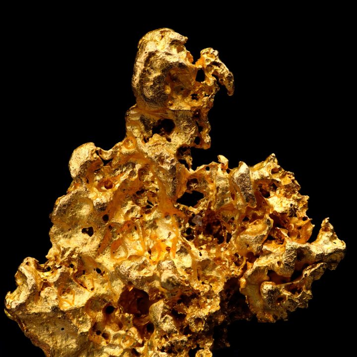 Close-up detail of Crystallized Gold from Mockingbird Mine – 8.45 g.