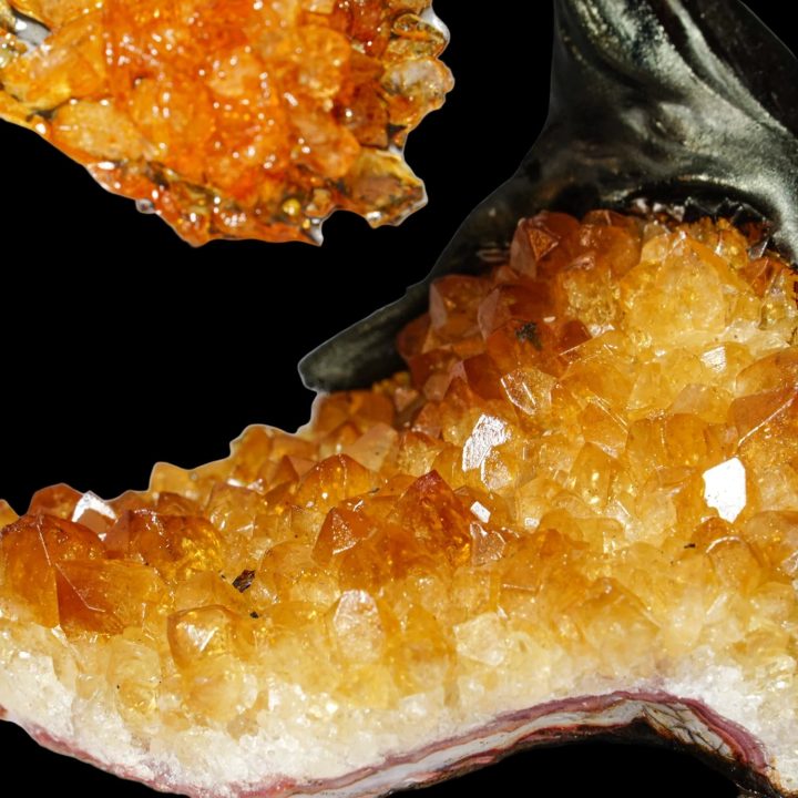 Handcrafted Citrine Gemstone Tree on Citrine Crystal Base - Spiritual Home Décor