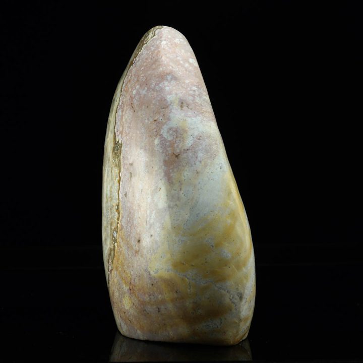 Natural ocean jasper specimen with smooth polished surface