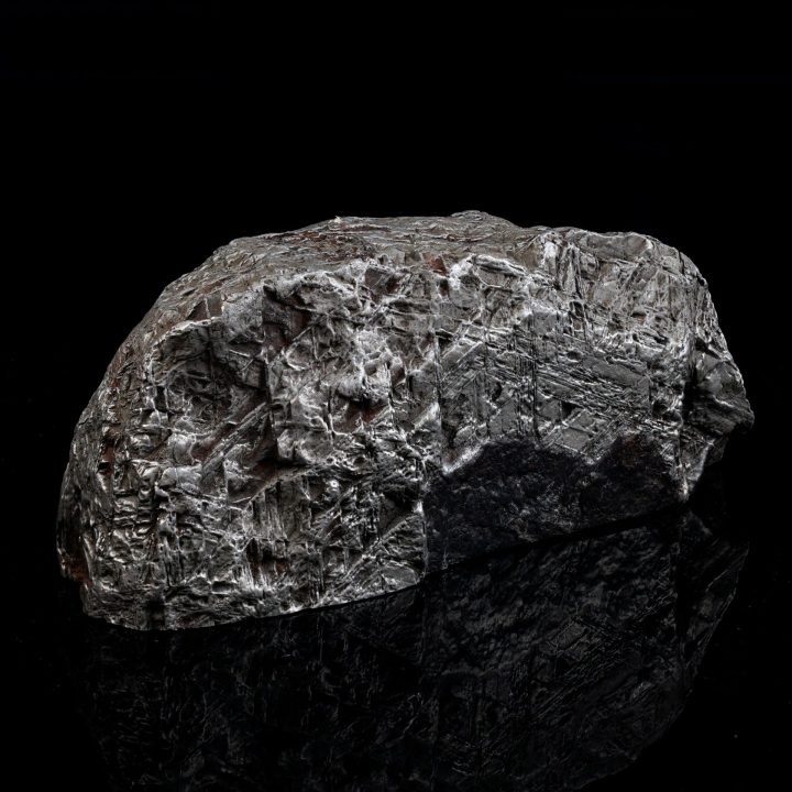 4.4 Pound Genuine Muonionalusta Meteorite Slice with Natural Exterior Edge