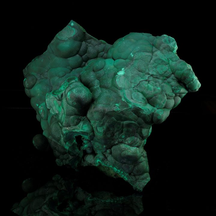 Vibrant Green Genuine Malachite Specimen – 35.5lb Natural Sculptural Form