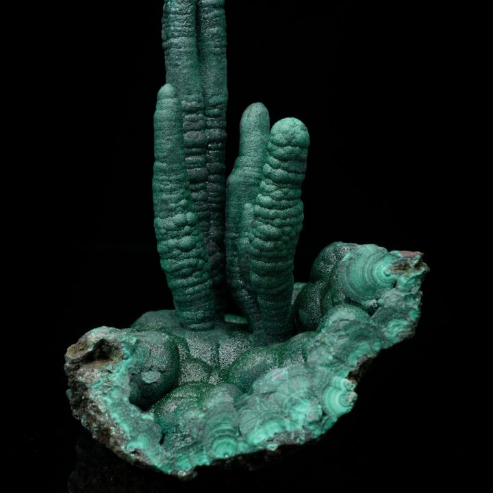 Genuine Malachite Stalactites from the DRC – Vibrant Green Mineral Specimen