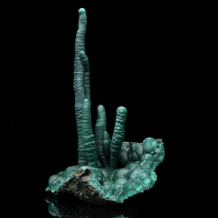 Genuine Malachite Stalactites from the DRC – Vibrant Green Mineral Specimen