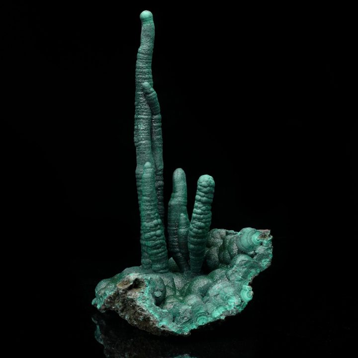 Genuine Malachite Stalactites from the DRC – Vibrant Green Mineral Specimen