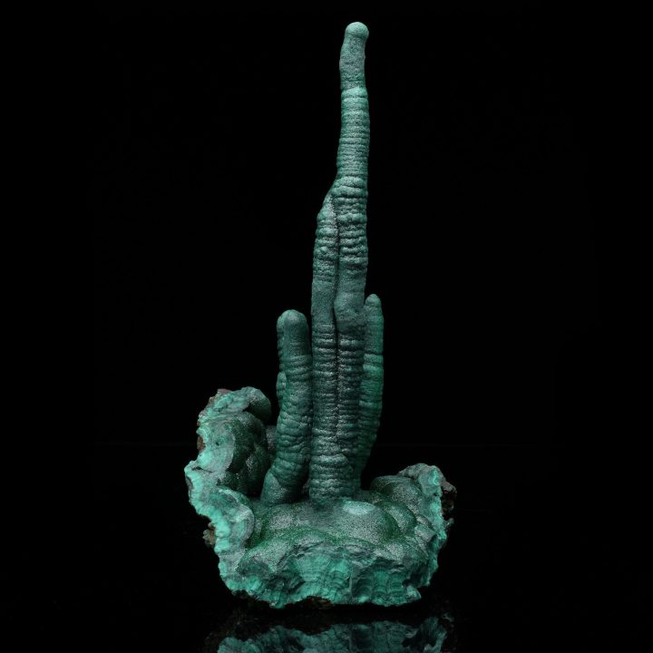 Genuine Malachite Stalactites from the DRC – Vibrant Green Mineral Specimen