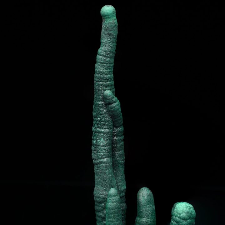 Genuine Malachite Stalactites from the DRC – Vibrant Green Mineral Specimen
