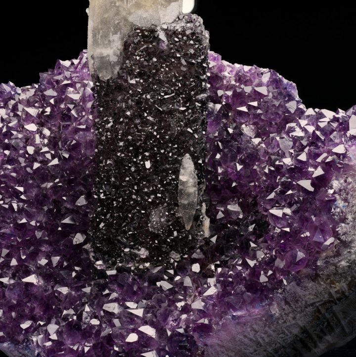 Amethyst Stalactite with Calcite Candlestick – Natural Crystal Formation