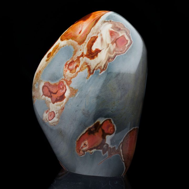 Hand‑Polished Jasper Freeform Sculpture – Natural Décor Stone