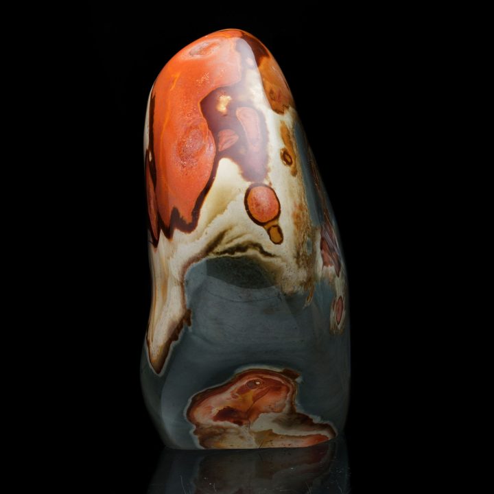 Hand‑Polished Jasper Freeform Sculpture – Natural Décor Stone