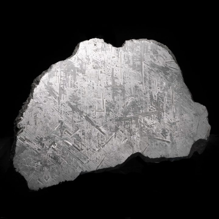 Museum-Grade Genuine 55 lb Aletai Meteorite Slice — Etched Iron with Widmanstätten Pattern