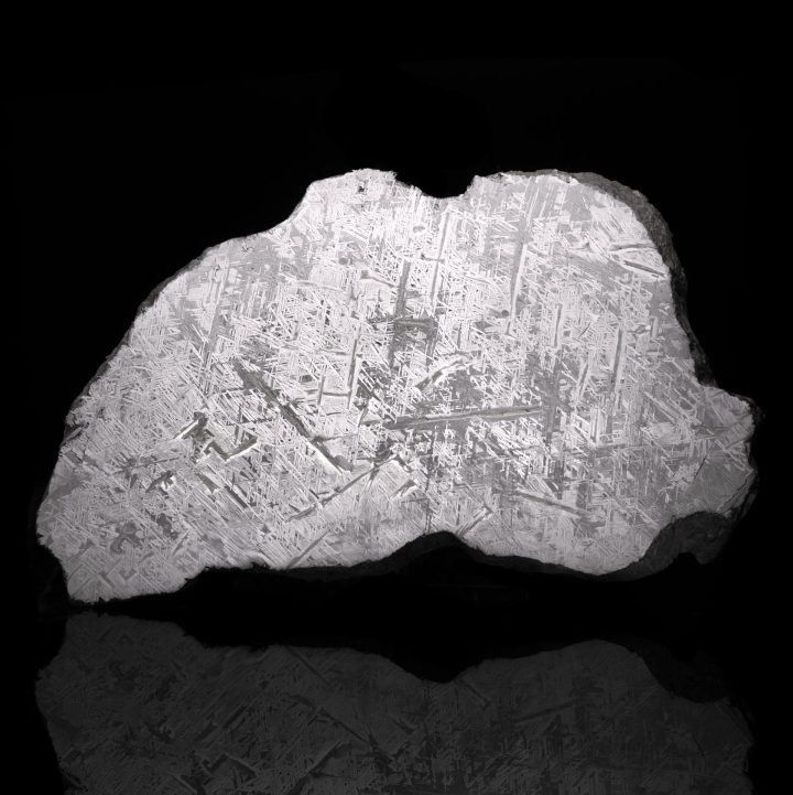 Museum-Grade Genuine 55 lb Aletai Meteorite Slice — Etched Iron with Widmanstätten Pattern
