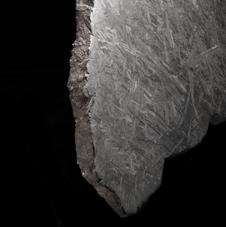 Museum-Grade Genuine 55 lb Aletai Meteorite Slice — Etched Iron with Widmanstätten Pattern