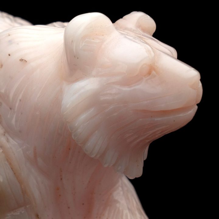 Genuine Opal Bear - Hand Carved from Peru