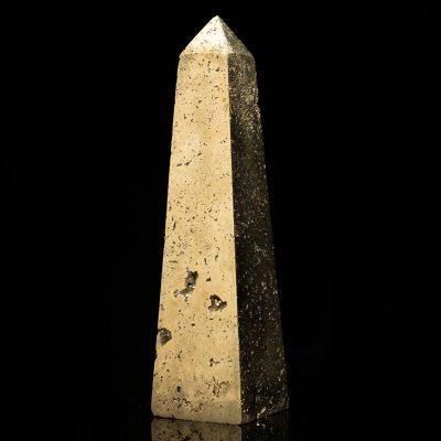 Genuine Pyrite Point from Peru - Natural Healing Décor